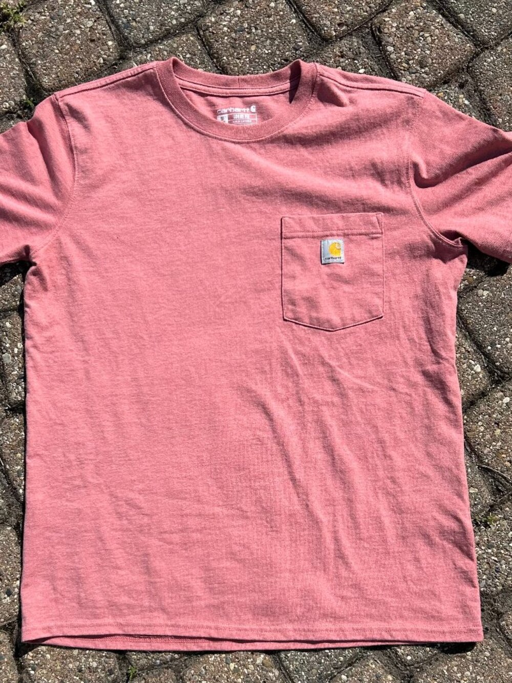 Carhartt Women Loose Fit Sz M (8-10) Pocket T Shirt